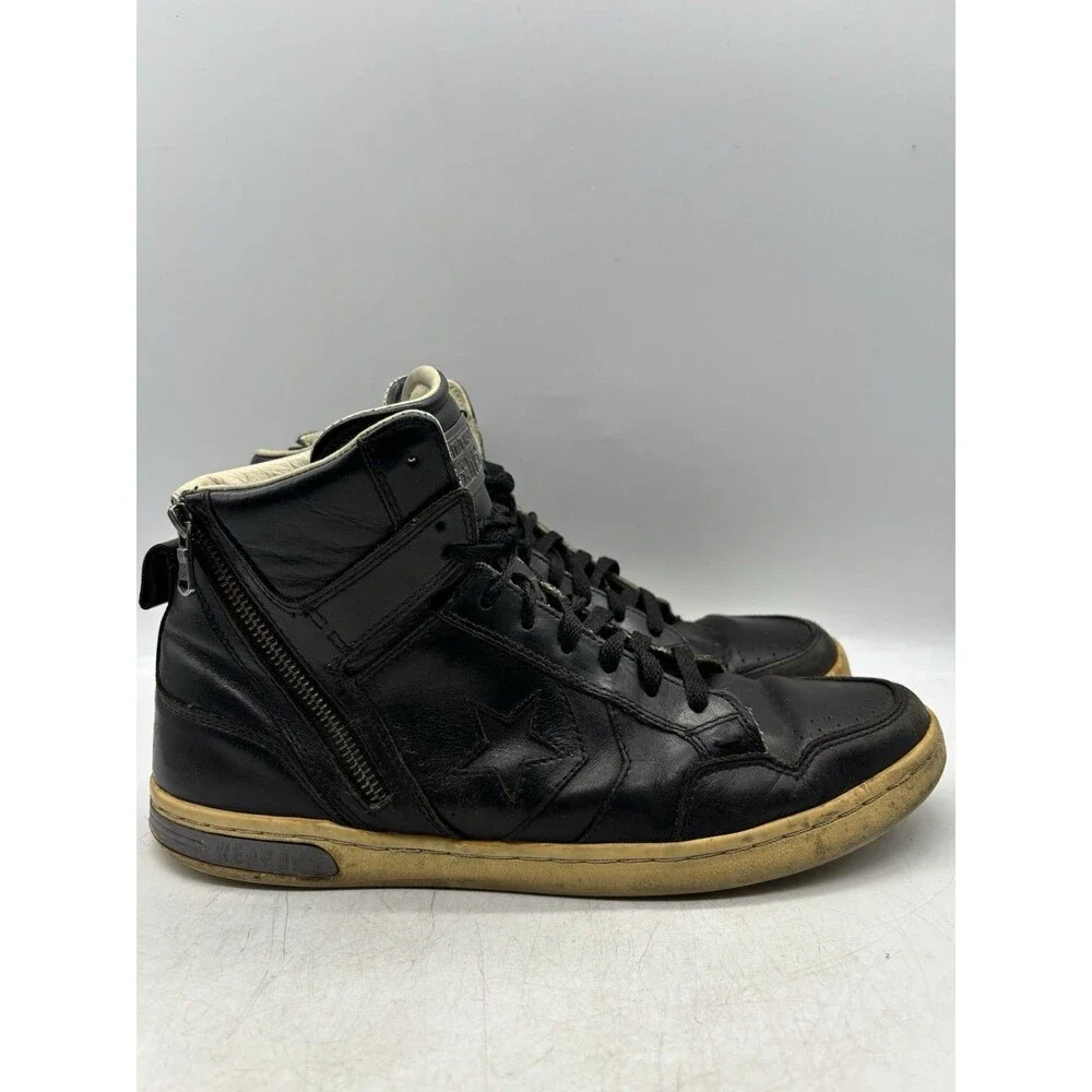 John Varvatos x Converse Weapon Leather Mid Top Shoes SIZE 11 MENS